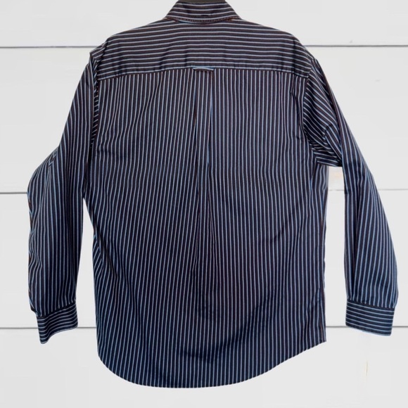 Nordstrom Classic Dress Shirt - Smart-Care Long Sleeve - Striped - Size - Medium - Picture 3 of 12